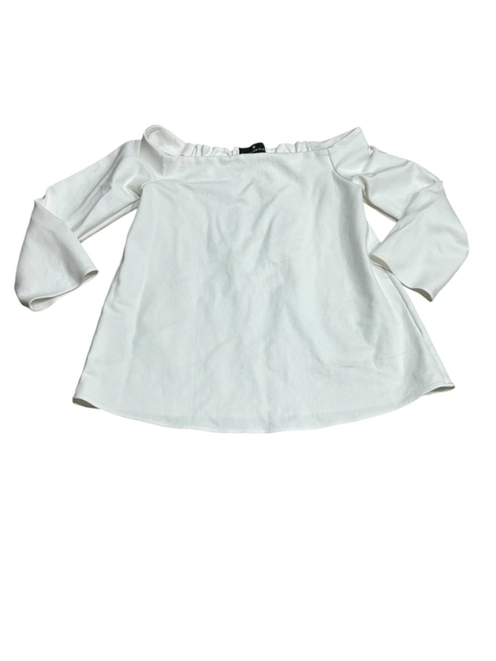 Pomander Place Off shoulder off white shirt top blouse size S